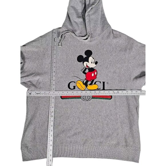 Gucci Other - Gucci x Disney Mickey Mouse Hoodie Gray XL Drawstring Limited Edition